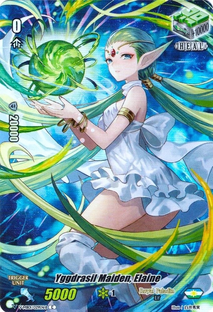 Image for Yggdrasil Maiden, Elaine (Full Art) (Parallel Foil) (V-MB01: PSYqualia Strife) (V-MB01/029EN-B) - Cardfight Vanguard