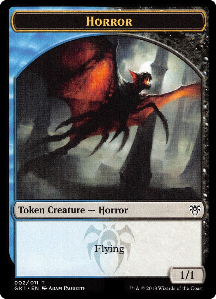 Image for Horror // Copy Double-Sided Token (Guilds of Ravnica: Guild Kits) (2 // 1) - Magic: The Gathering