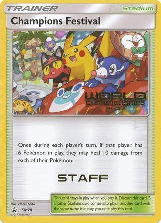 Image for Champions Festival - SM78 (World Championships 2017) [Staff] (SM Promos) (SM78) - Pokemon