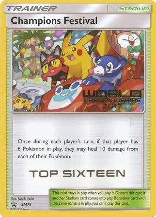 Image for Champions Festival - SM78 (World Championships 2017) [Top Sixteen] (SM Promos) (SM78) - Pokemon