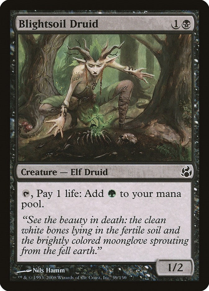 Image for Blightsoil Druid (Morningtide) (59) - Magic: The Gathering