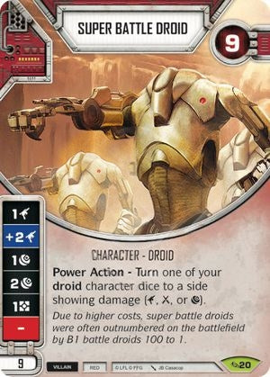 Image for Super Battle Droid (Card Only) (Across the Galaxy) (20) - Star Wars: Destiny