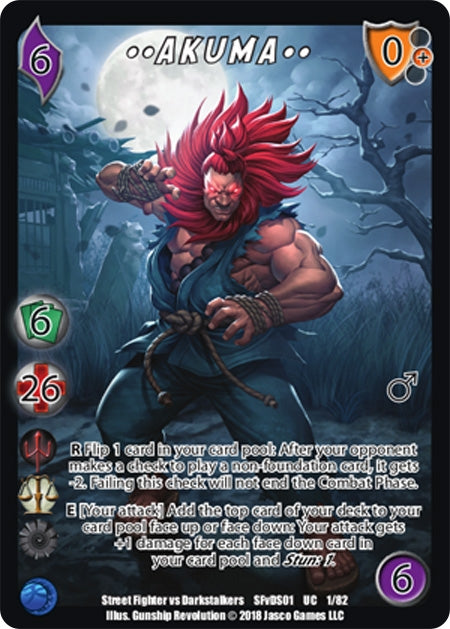 Image for Akuma** (Street Fighter vs. Darkstalkers) (1) - UniVersus