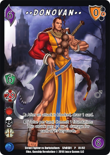 Image for Donovan** (Street Fighter vs. Darkstalkers) (81) - UniVersus