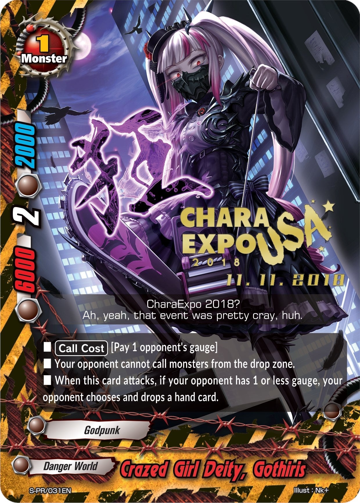 Image for Crazed Girl Deity, Gothiris (S-Promo Cards) (S-PR/031EN) - Future Card BuddyFight