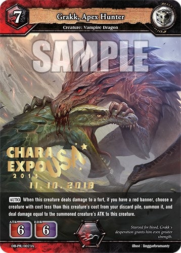 Image for Grakk, Apex Hunter (PR Cards) (DB-PR/0073A) - Dragoborne