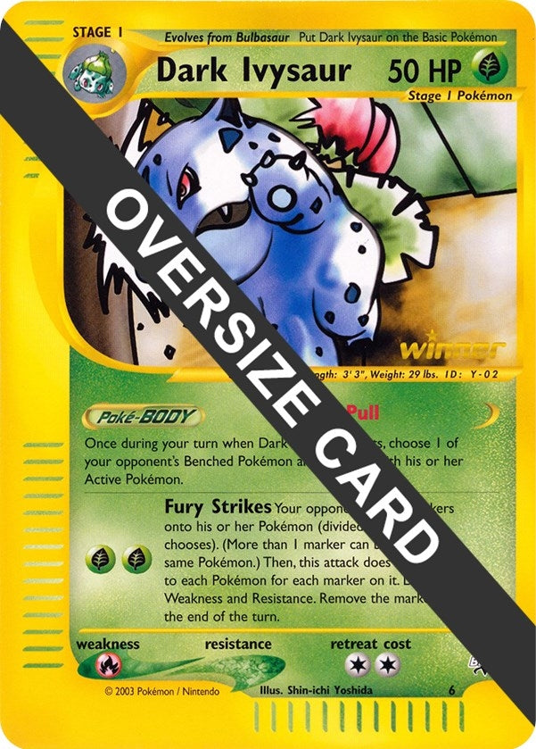 Image for Dark Ivysaur - 6 (Best of Game 6 Promo) (Jumbo Cards) (006) - Pokemon
