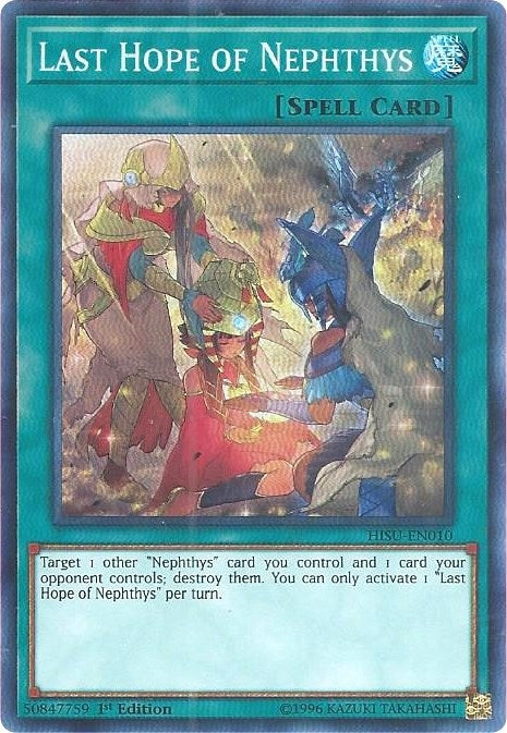 Image for Last Hope of Nephthys (Hidden Summoners) (HISU-EN010) - YuGiOh