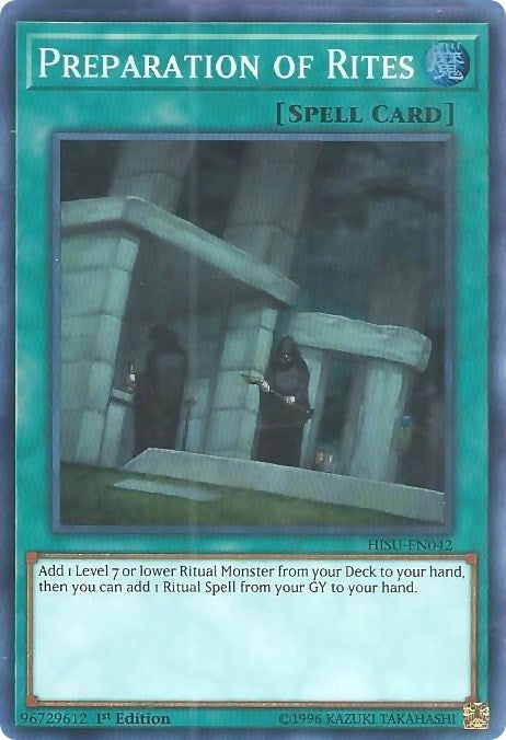 Image for Preparation of Rites (Hidden Summoners) (HISU-EN042) - YuGiOh