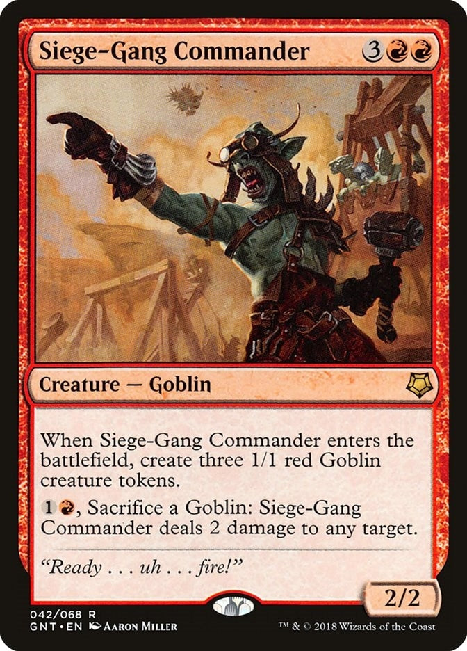 Image for Siege-Gang Commander (Magic Game Night) (42) - Magic: The Gathering