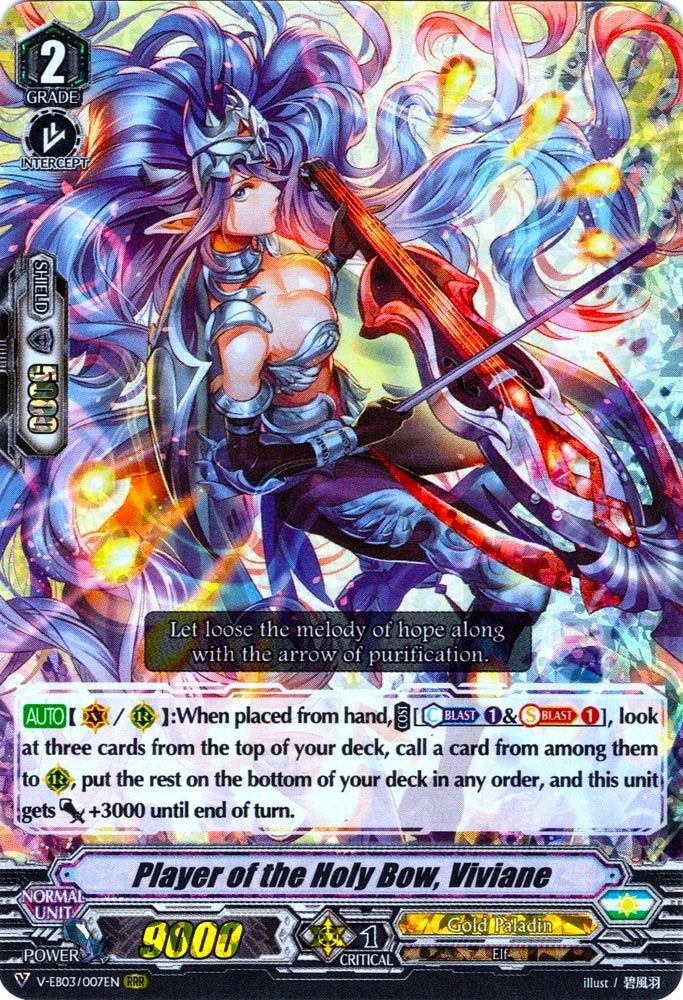 Image for Player of the Holy Bow, Viviane (V-EB03: ULTRARARE MIRACLE COLLECTION) (V-EB03/007EN) - Cardfight Vanguard