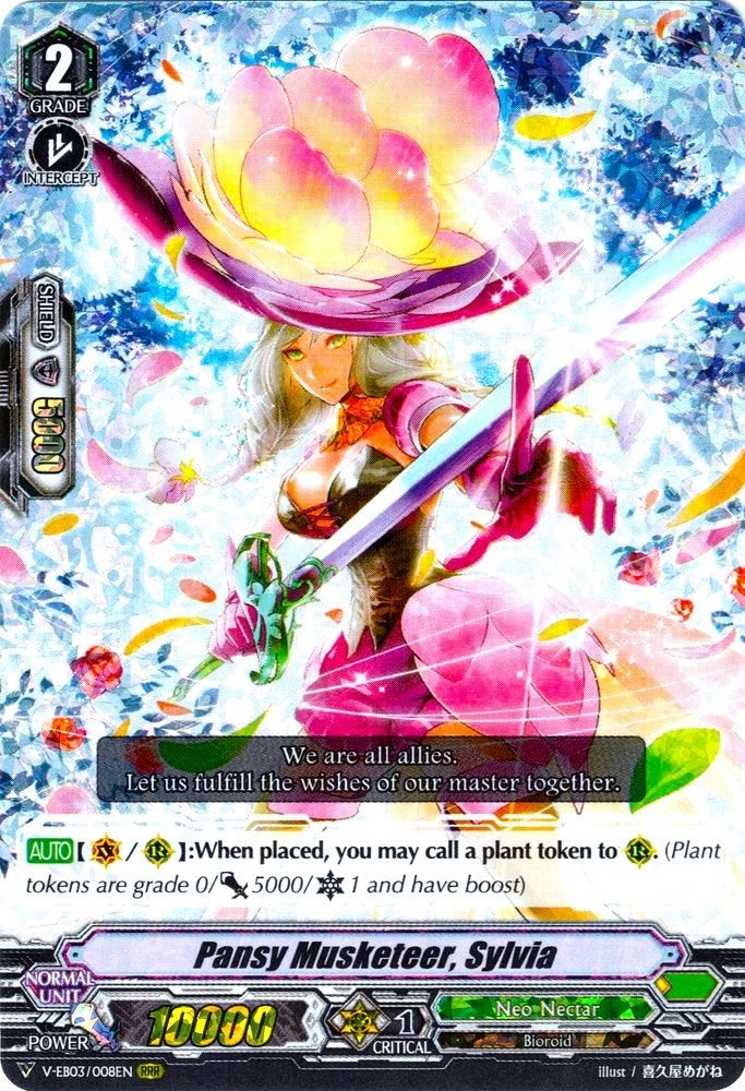 Image for Pansy Musketeer, Sylvia (V-EB03: ULTRARARE MIRACLE COLLECTION) (V-EB03/008EN) - Cardfight Vanguard