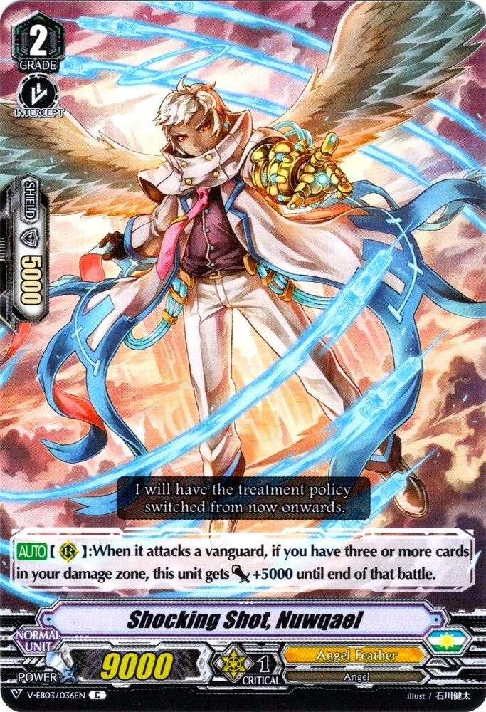 Image for Shocking Shot, Nuwqael (V-EB03: ULTRARARE MIRACLE COLLECTION) (V-EB03/036EN) - Cardfight Vanguard