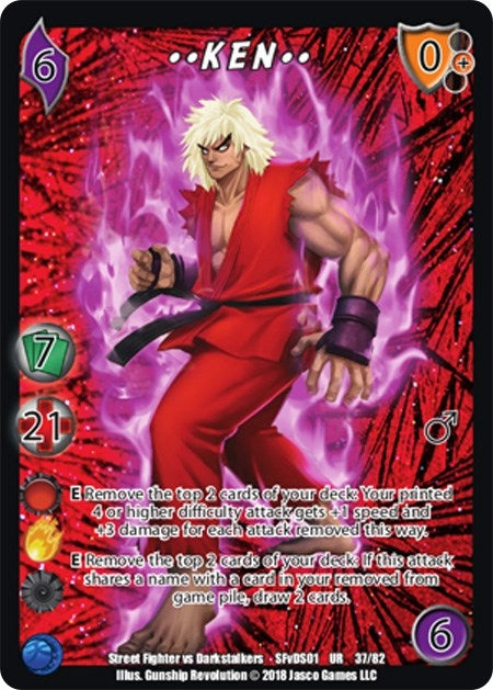 Image for Ken** (Alternate Art) (Street Fighter vs. Darkstalkers) (37) - UniVersus