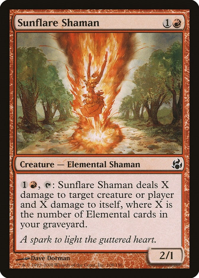Image for Sunflare Shaman (Morningtide) (108) - Magic: The Gathering