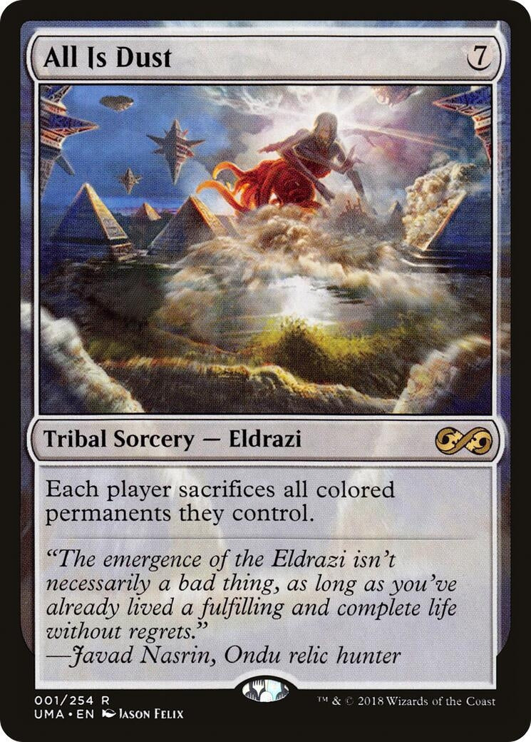 Image for All Is Dust (Ultimate Masters) (1) - Magic: The Gathering