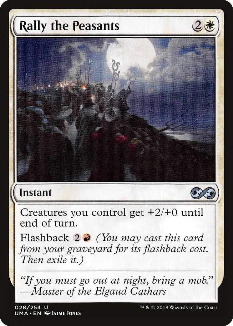 Image for Rally the Peasants (Ultimate Masters) (28) - Magic: The Gathering