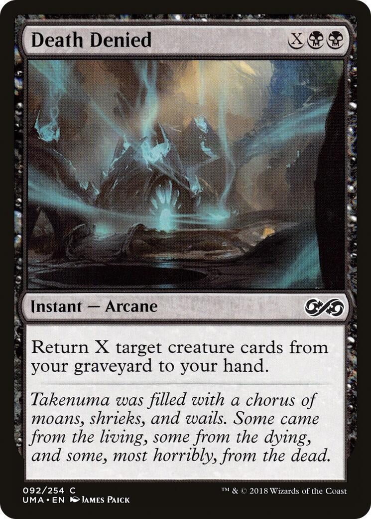 Image for Death Denied (Ultimate Masters) (92) - Magic: The Gathering