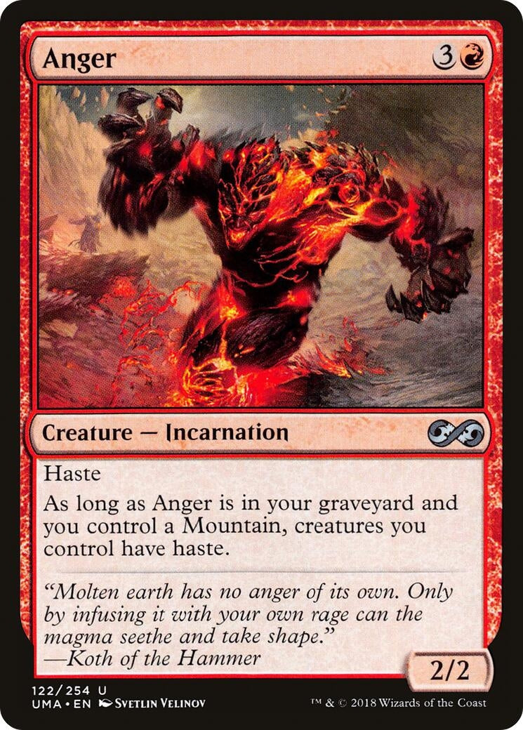 Image for Anger (Ultimate Masters) (122) - Magic: The Gathering