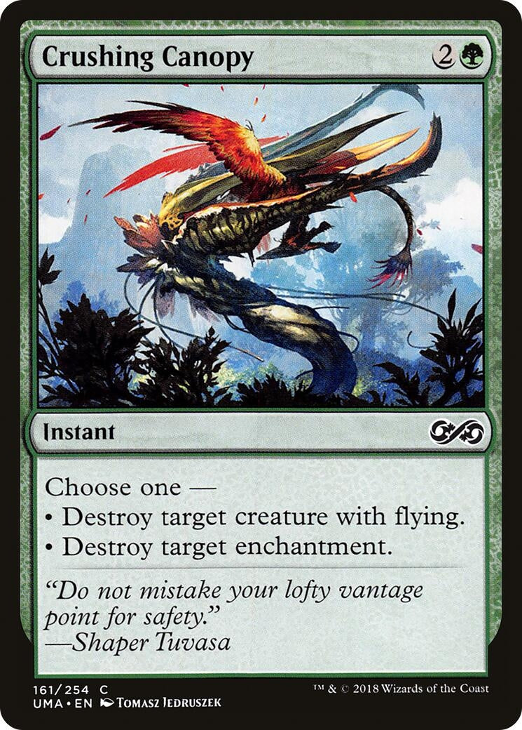 Image for Crushing Canopy (Ultimate Masters) (161) - Magic: The Gathering