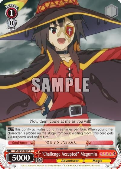 Image for "Challenge Accepted" Megumin (KonoSuba 2) (KS/W55-E065 C) - Weiss Schwarz