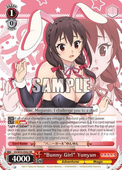 Image for "Bunny Girl" Yunyun (KonoSuba 2) (KS/W55-E042 RR) - Weiss Schwarz