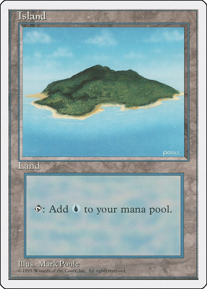 Image for Island (B) (Fourth Edition) (178) - Magic: The Gathering