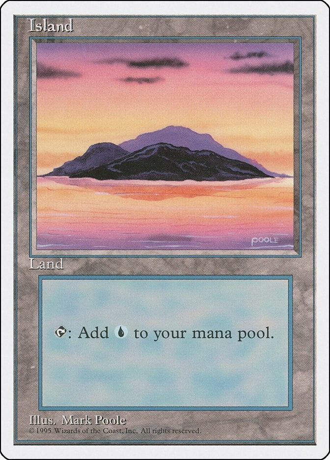 Image for Island (A) (Fourth Edition) (179) - Magic: The Gathering