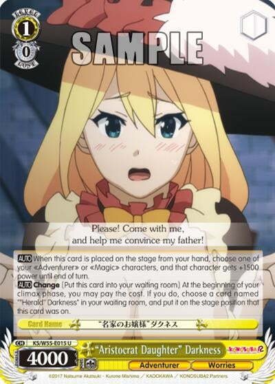 Image for "Aristocrat Daughter" Darkness (KonoSuba 2) (KS/W55-E015 U) - Weiss Schwarz