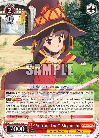 Image for "Setting Out" Megumin (KonoSuba 2) (KS/W55-E051 R) - Weiss Schwarz