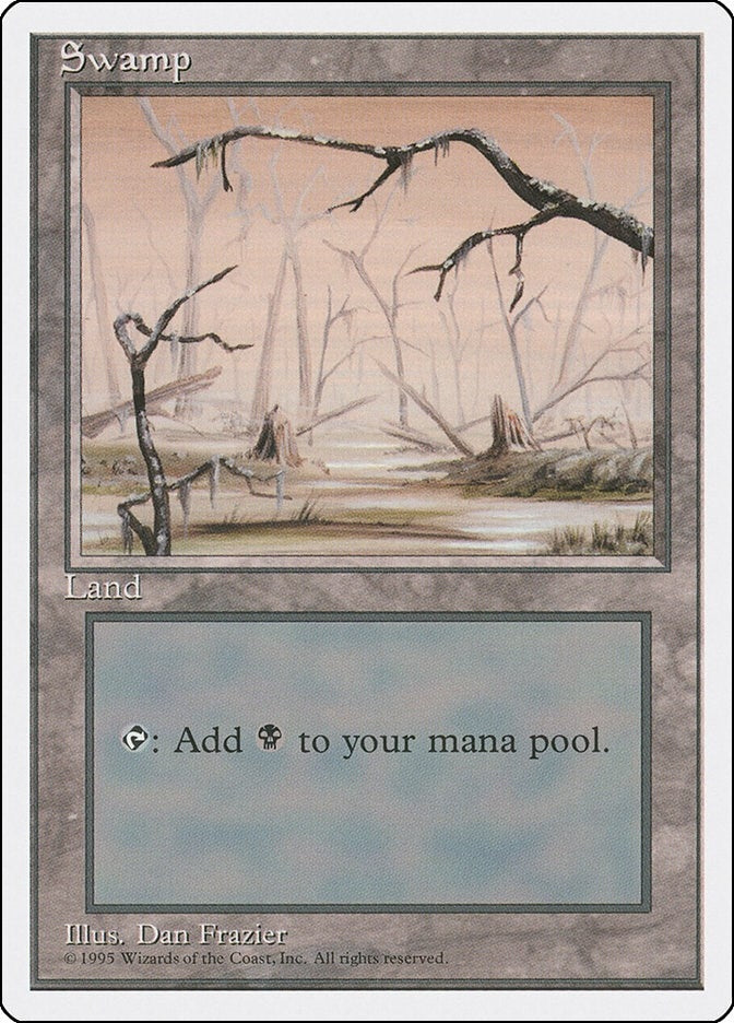 Image for Swamp (B) (Fourth Edition) (190) - Magic: The Gathering