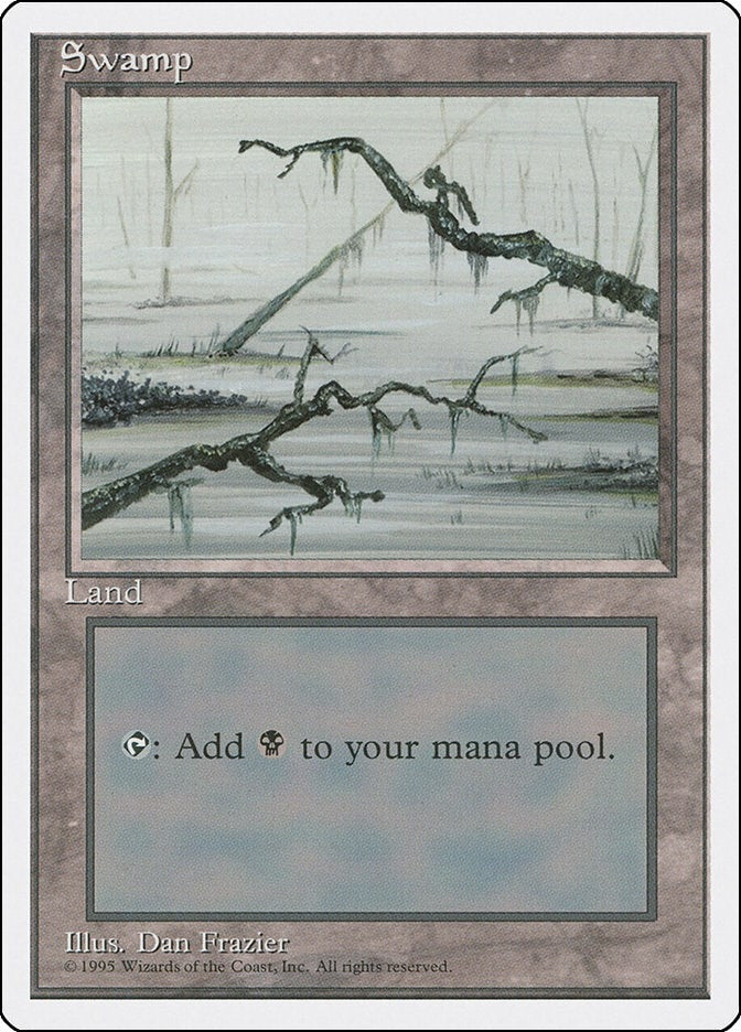 Image for Swamp (C) (Fourth Edition) (191) - Magic: The Gathering