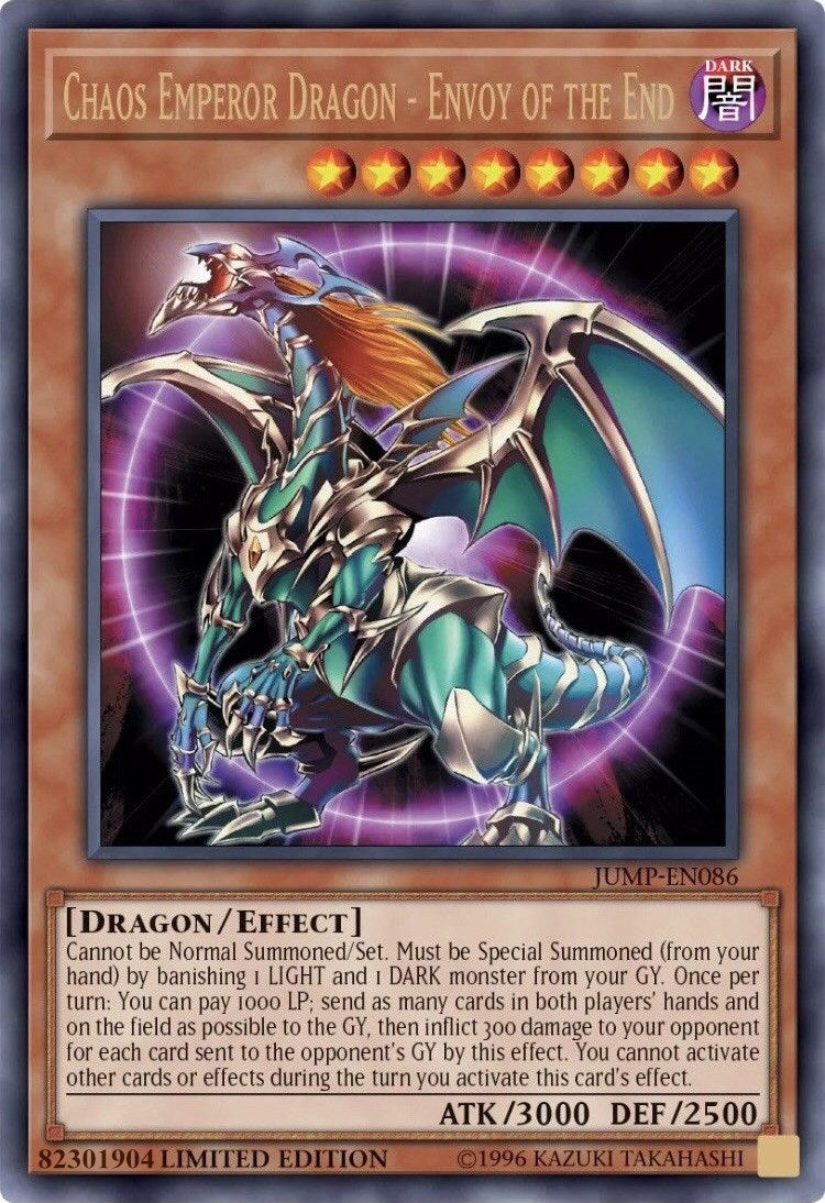 Image for Chaos Emperor Dragon - Envoy of the End (Shonen Jump Magazine Promos) (JUMP-EN086) - YuGiOh