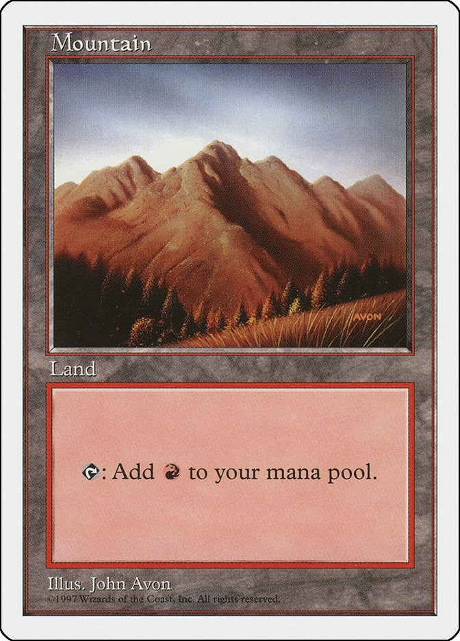 Image for Mountain (444) (Fifth Edition) (444) - Magic: The Gathering