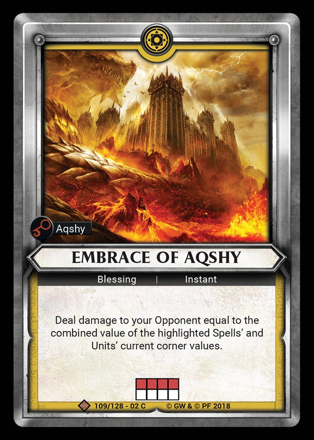Embrace of Aqshy Unclaimed (109) [WHAOSCO] - Warhammer Age of Sigmar Champions TCG Single