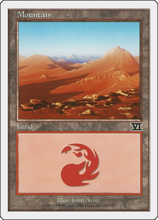 Image for Mountain (345) (Classic Sixth Edition) (345) - Magic: The Gathering