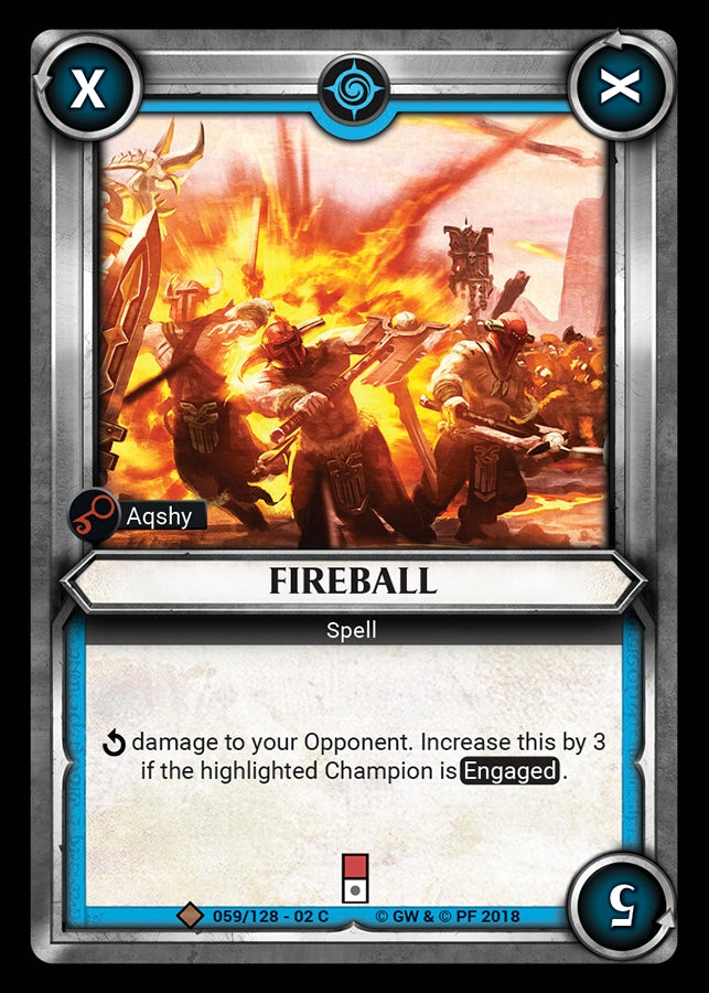 Fireball Unclaimed (059) [WHAOSCO] - Warhammer Age of Sigmar Champions TCG Single