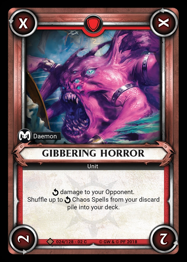 Gibbering Horror Unclaimed (024) [WHAOSCO] - Warhammer Age of Sigmar Champions TCG Single