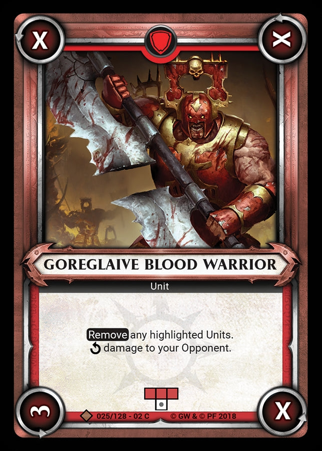 Goreglaive Blood Warrior Unclaimed (025) [WHAOSCO]