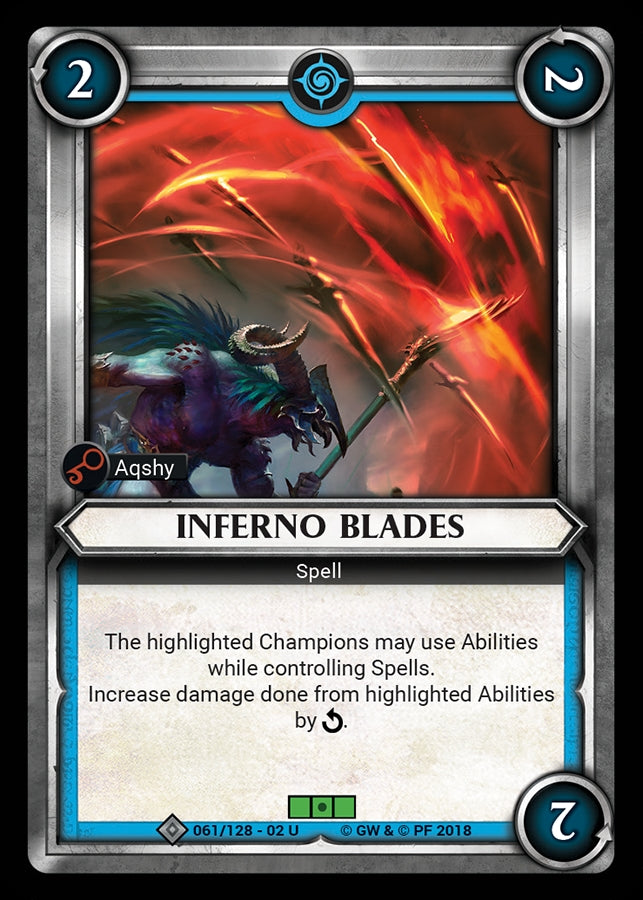 Inferno Blades Unclaimed () [WHAOSCO] - Warhammer Age of Sigmar Champions TCG Single