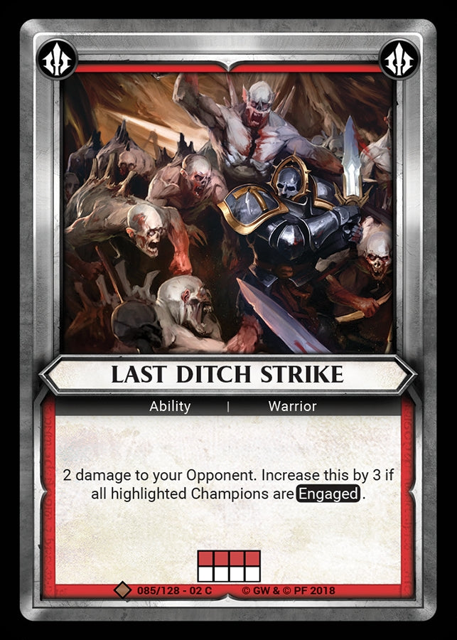 Last Ditch Strike Unclaimed (085) [WHAOSCO] - Warhammer Age of Sigmar Champions TCG Single