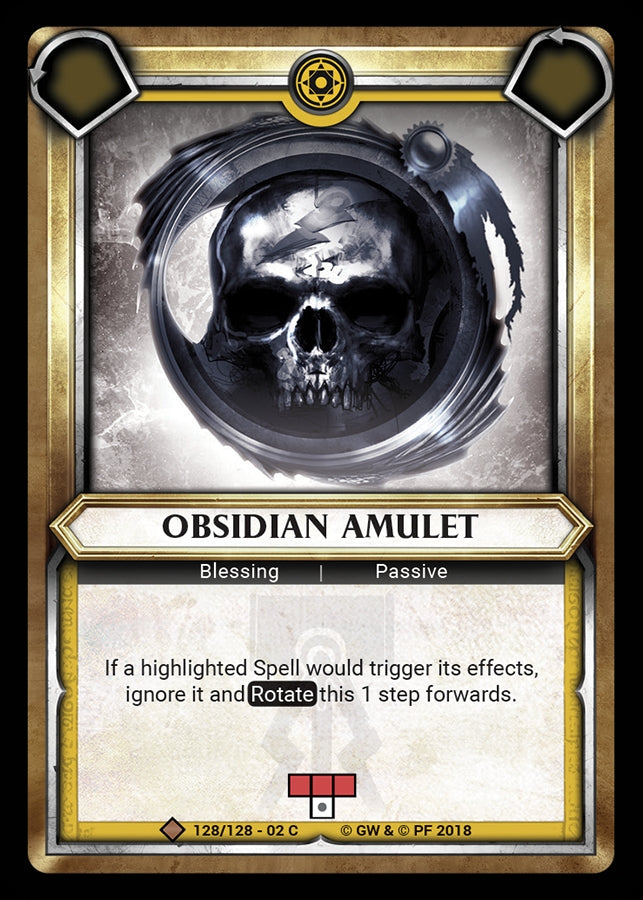 Obsidian Amulet Unclaimed (128) [WHAOSCO] - Warhammer Age of Sigmar Champions TCG Single