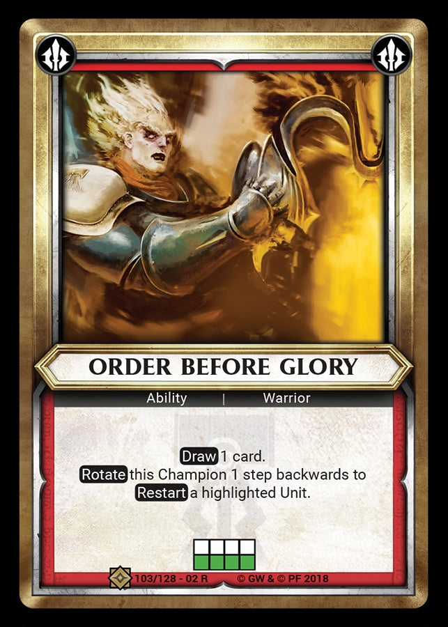 Order Before Glory Unclaimed (103) [WHAOSCO] - Warhammer Age of Sigmar Champions TCG Single