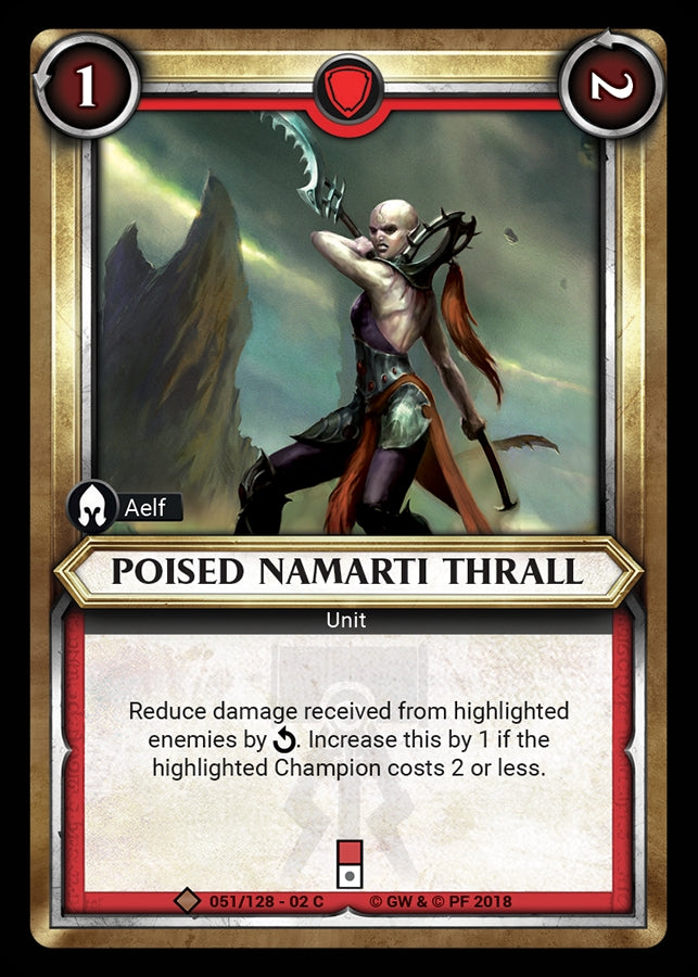 Poised Namarti Thrall Unclaimed (051) [WHAOSCO] - Warhammer Age of Sigmar Champions TCG Single