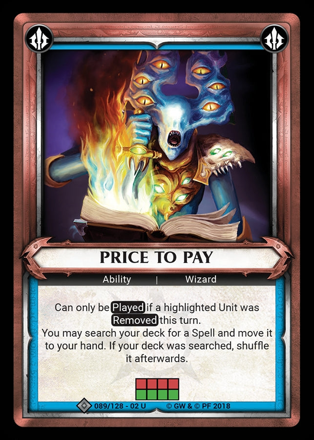 Price to Pay Unclaimed (089) [WHAOSCO] - Warhammer Age of Sigmar Champions TCG Single