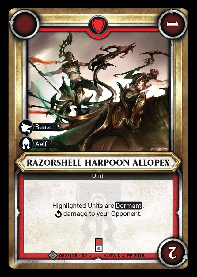 Razorshell Harpoon Allopex Unclaimed (052) [WHAOSCO] - Warhammer Age of Sigmar Champions TCG Single