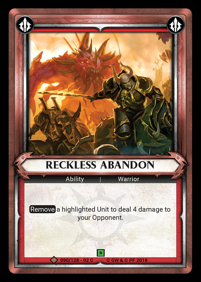 Reckless Abandon Unclaimed (090) [WHAOSCO] - Warhammer Age of Sigmar Champions TCG Single