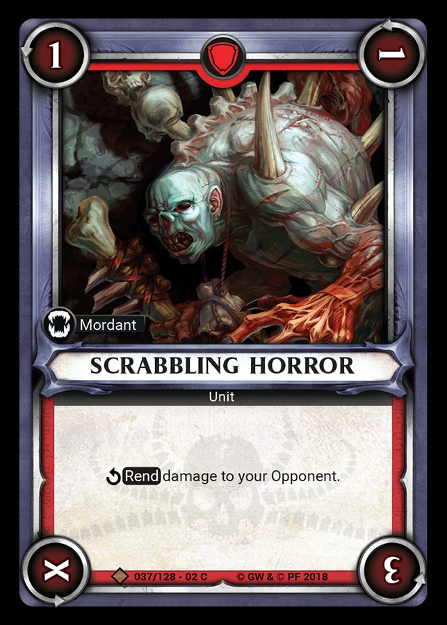 Scrabbling Horror Unclaimed (037) [WHAOSCO] - Warhammer Age of Sigmar Champions TCG Single