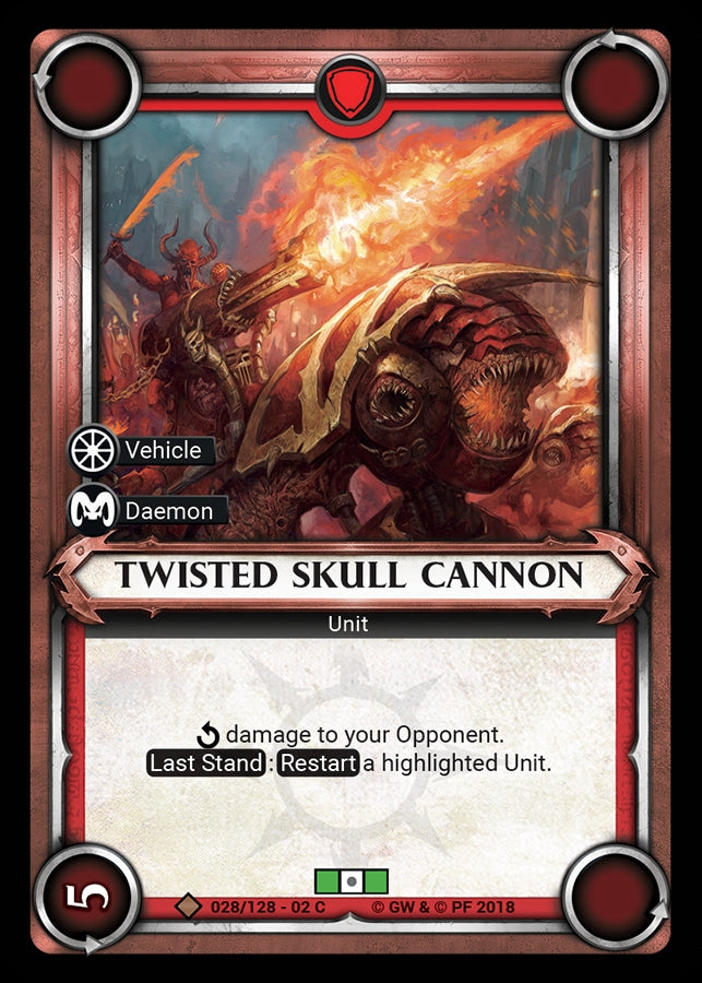 Twisted Skull Cannon Unclaimed (028) [WHAOSCO] - Warhammer Age of Sigmar Champions TCG Single