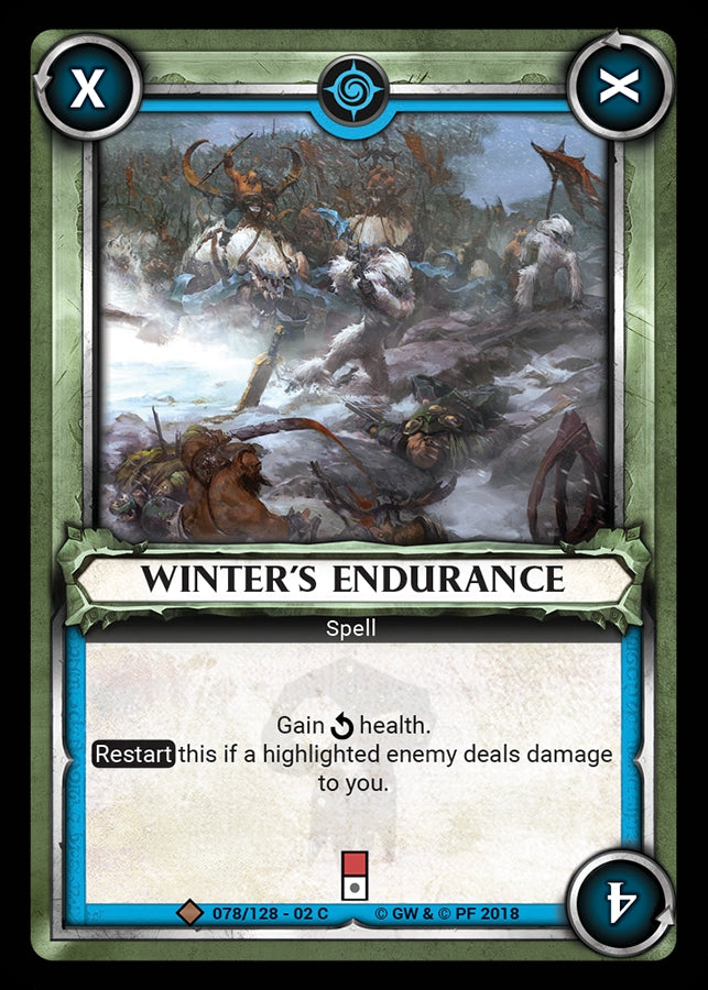 Winter s Endurance Unclaimed (078) [WHAOSCO] - Warhammer Age of Sigmar Champions TCG Single